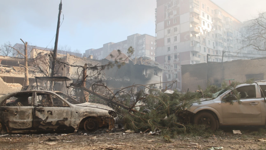 Hubo un ataque con drones y misiles en el oeste de Ucrania.  (AP Photo/Vlad Kravchuk)