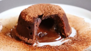 Mini volcanes de chocolate… ¡irresistibles!