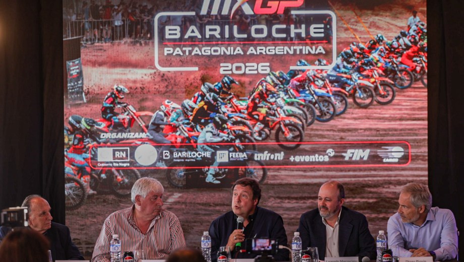 Se presentó en Bariloche la fecha del Mundial de Motocross, el próximo 7 y 8 de marzo. Foto: Gentileza