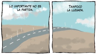 «El Camino», la tira de Chelo Candia en el Voy