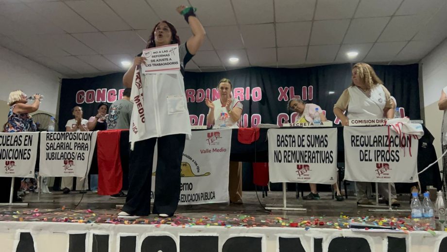 La nueva conducción del sindicato docente de Río Negro envió un mensaje claro al Gobierno de Alberto Weretilneck. (foto gentileza Unter)