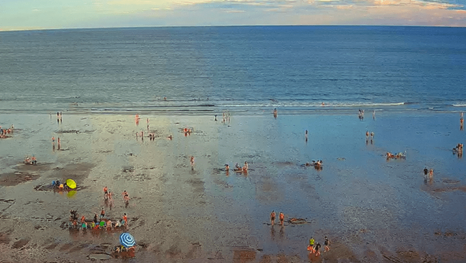 Turistas y residentes pueden consultar el estado del mar y la playa en tiempo real. Foto: captura de pantalla.