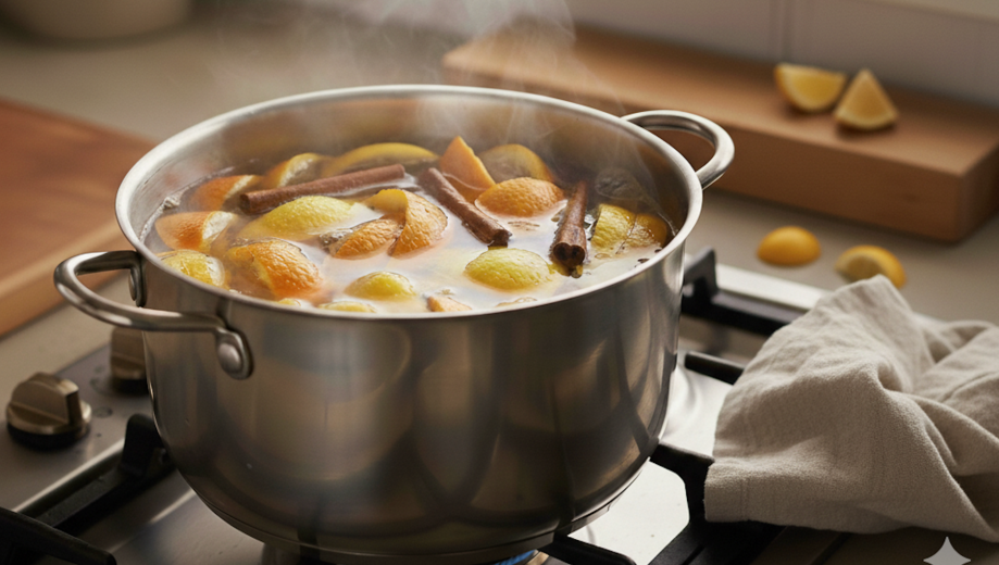 La mezcla de cítricos y canela actúa como un eficaz aromatizador natural. (Foto: generada con IA)