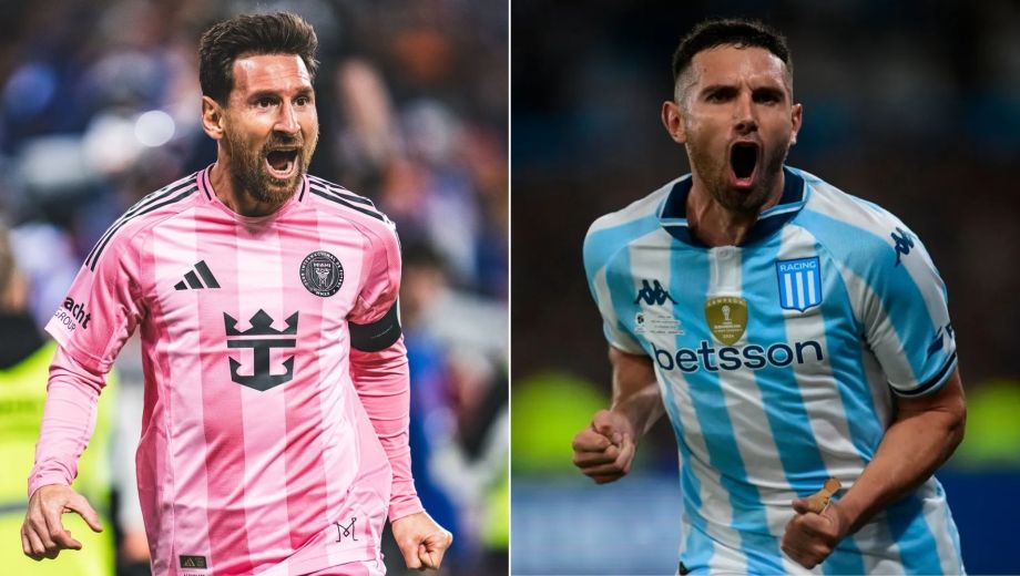 Lionel Messi y Adrian Martínez, en el podio por el mejor jugador de América.