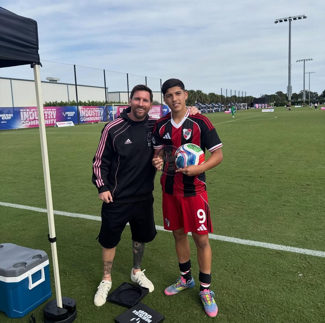 Bruno Cabral, la joya de River que la rompió en la Messi Cup y lo siguen desde Europa