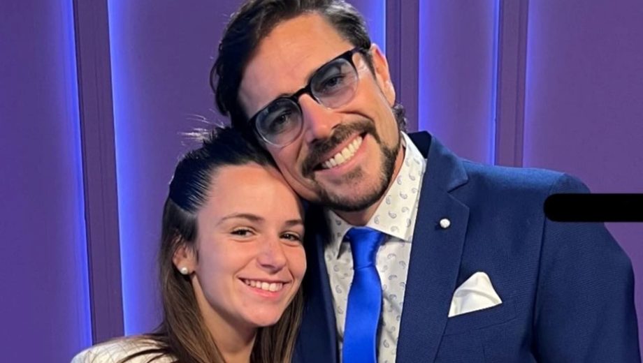 Matías Alé y su pareja, Martina.-
