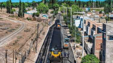 Altos del Limay en Neuquén estrenó sus 80 cuadras de asfalto