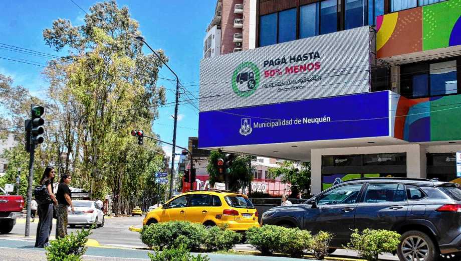 El botón para el descuento neuquino se desactivará a partir de hoy en la página municipal (foto Matías Subat) 