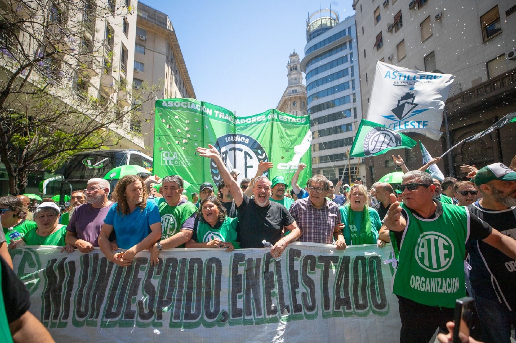 Paro nacional de ATE por el DNU 70 de Milei afectará servicios públicos