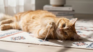 Por qué recomiendan dejarle una alfombra chica a tu gato: la explicación de veterinarios 