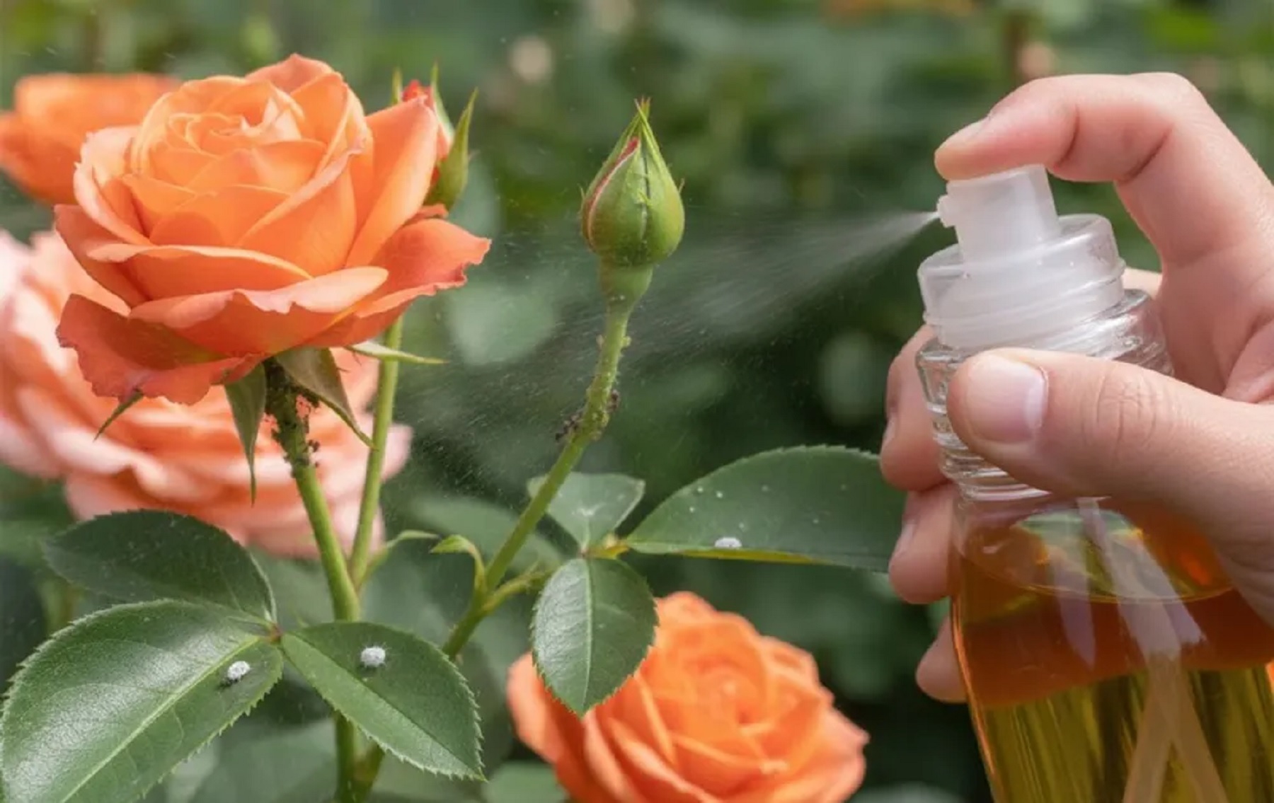Cómo preparar un repelente natural para proteger tu rosal de pulgones y cochinillas 