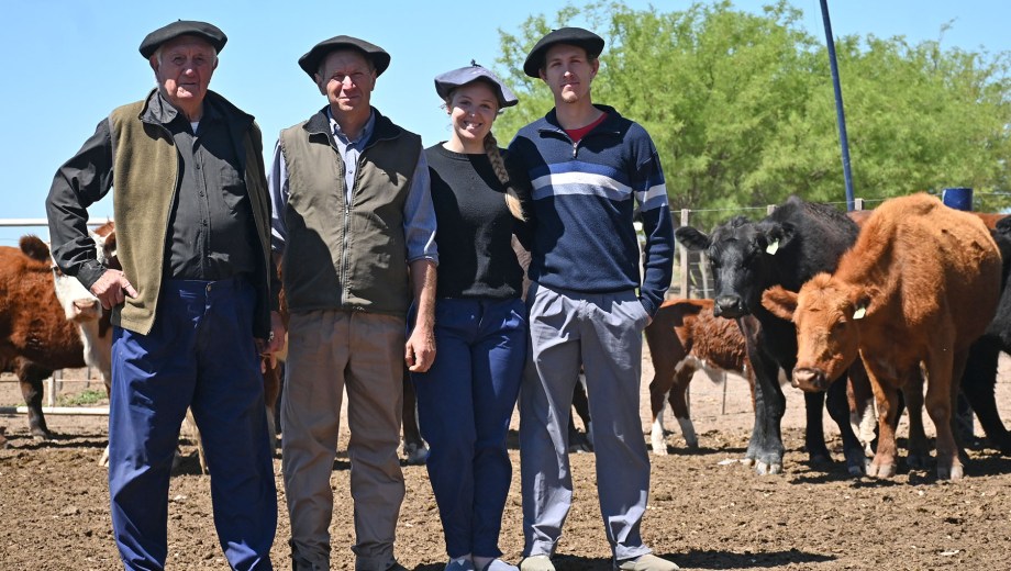 Choele Choel y Río Colorado, Río Negro. Los Giretti son una referencia en la cría bovina en secano, optimizando el manejo animal y el pasto, a veces escaso.