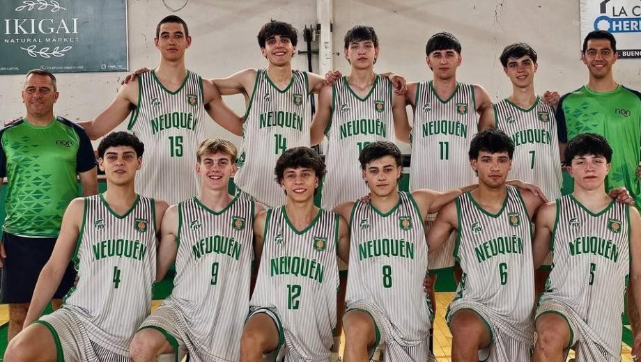 La delegación del básquet neuquino, lista en La Pampa.