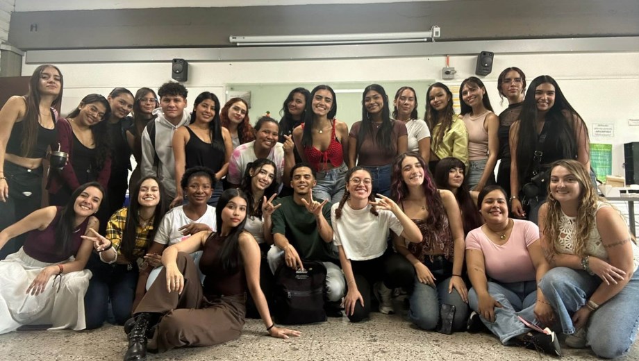Sofía, una argentina en Colombia en la Universidad de Antioquía. Foto: gentileza. 