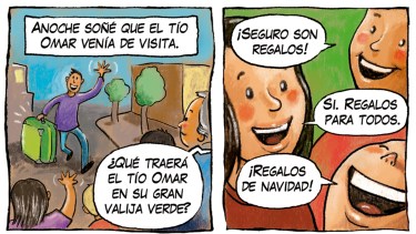 «La Valija Verde del Tío Omar», la tira llena de fiestas de Chelo Candia en el Voy