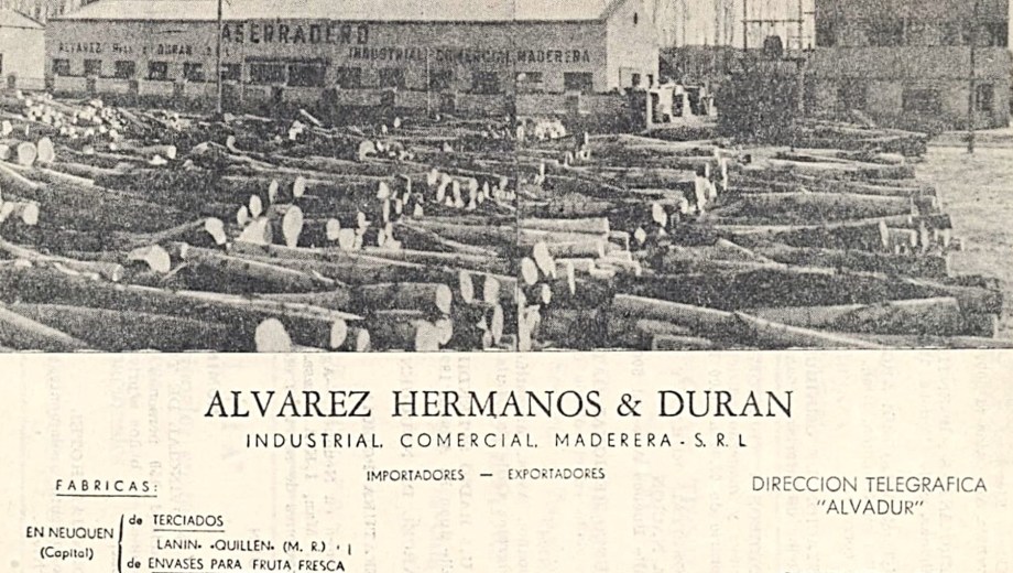 El aviso publicitario que mostraba el despliegue de las instalaciones de esta sociedad. Foto: Gentileza Santiago Rosa. 