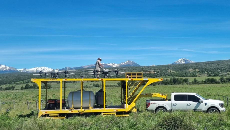 La prueba piloto en Río Negro abarcó 100 hectáreas. Foto: gentileza