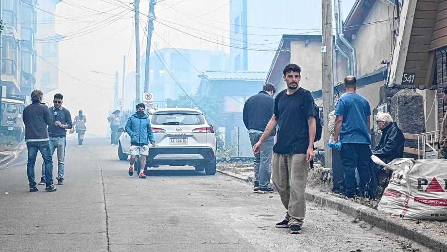 Incendio en Bariloche. Fotos: Alfredo Leiva 