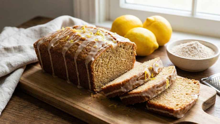 Budín de limón con harina integral.-