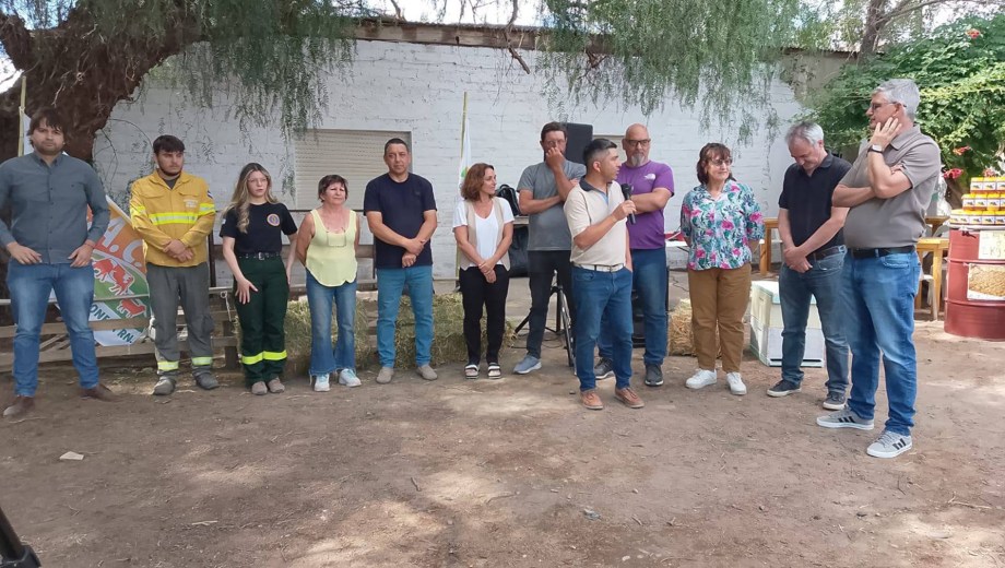 Vásquez, de la Cámara Agraria, le dio la bienvenida a los presentes. Foto: gentileza.