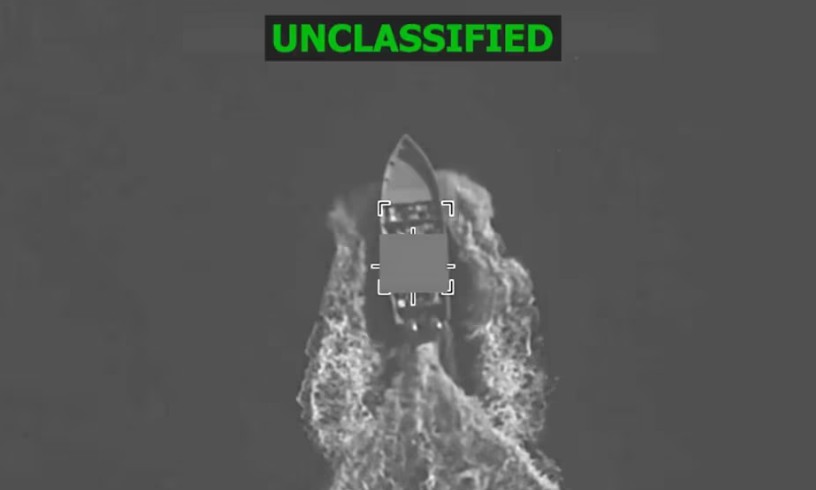 Ataques a embarcaciones en el Pacífico. Foto: captura video US Southern Command. 