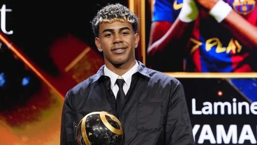 Lamine Yamal obtuvo el Premio Diego Armando Maradona en Dubai.
