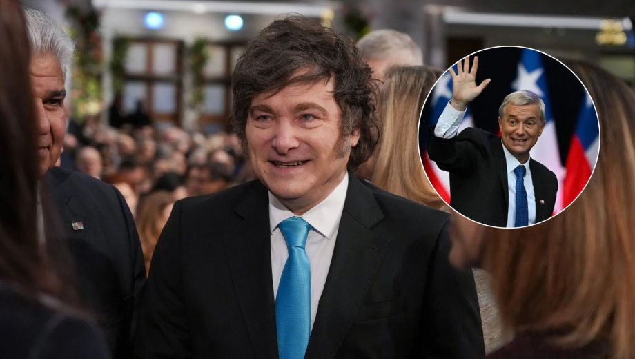 Javier Milei recibe al presidente electo de Chile.