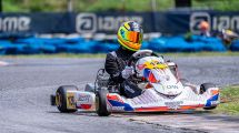 Imagen de Joaquín Gorlero Pizarro, el neuquino que gritó campeón en el kartódromo porteño