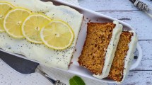 Imagen de Bizcochuelo integral esponjoso de limón con un glaseado irresistible