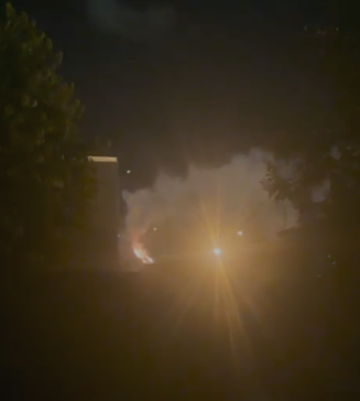 El fuego comenzó a las doce. Foto: captura de video