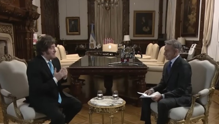 Javier Milei sobre la reforma laboral. Foto: Captura video LN+. 