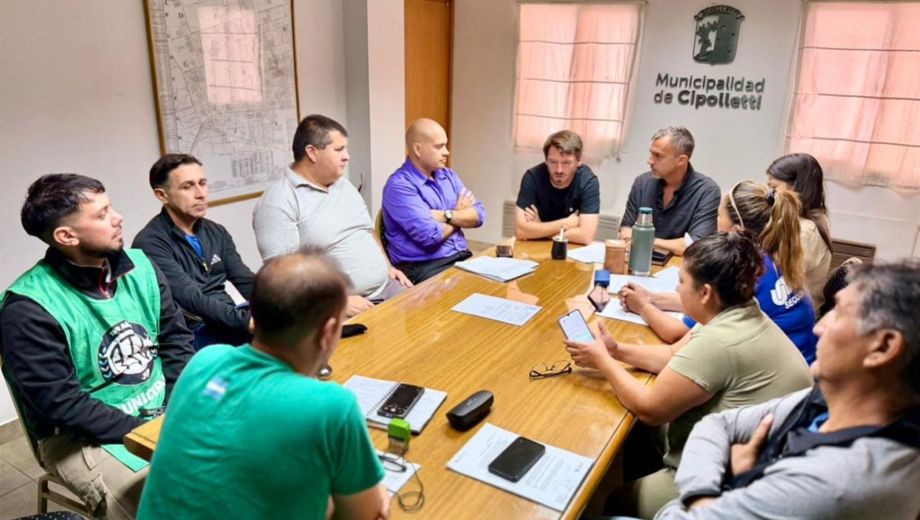 Los gremios evaluarán la propuesta del Ejecutivo hasta el próximo encuentro. Foto: municipio de Cipolletti. 