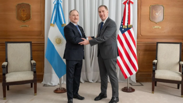 Diego Santilli se reunió con el embajador Peter Lamelas mientras avanza el acuerdo comercial con Estados Unidos