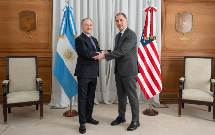 Encuentro en Casa Rosada con el embajador de Estados Unidos. Foto: Gentileza NA. 