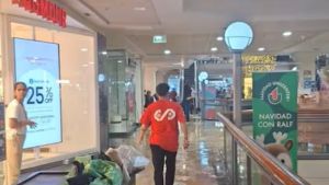 El Unicenter quedó bajo el agua tras el fuerte temporal en Buenos Aires: cuándo será su apertura