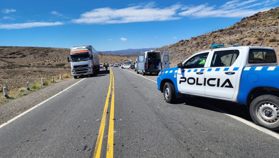 Siniestro vial en la Ruta 237-. Foto Vialidad Nacional