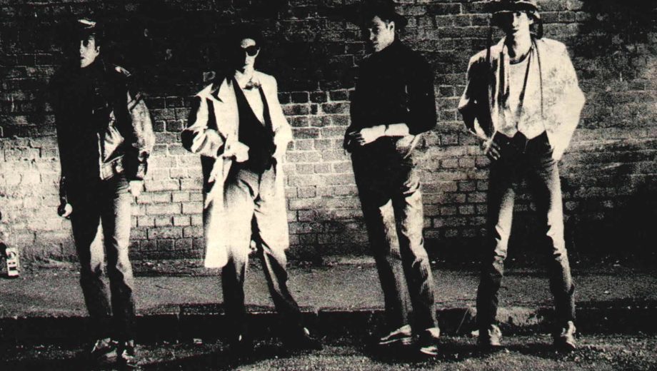 Los Clash posando para la foto de tapa de ¡Sandinista!