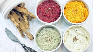 Una idea fresca: dips en tres versiones para acompañar la picada