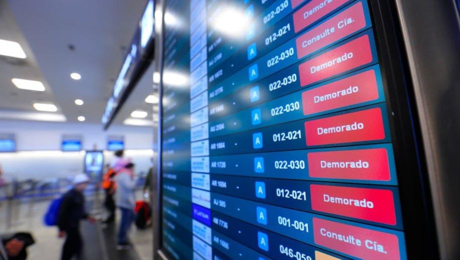 Vuelos demorados por paro de controladores aéreos