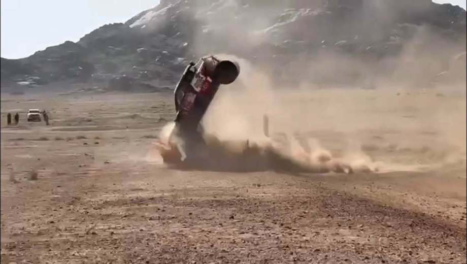 A pesar del fuerte accidente, los pilotos no sufrieron graves heridas.