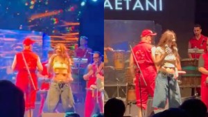 Tras las denuncias, Romina Gaetani reapareció en La bomba del tiempo