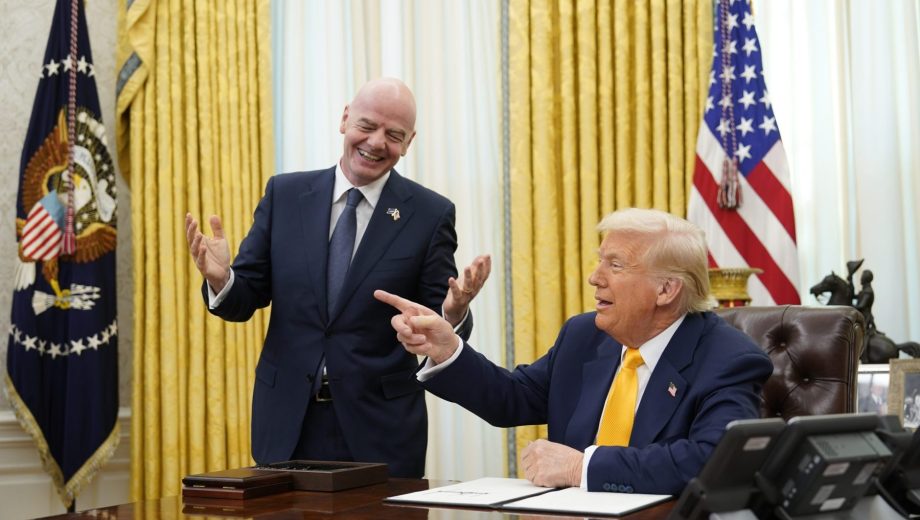 FIFA y Estados Unidos de la mano con Infantino y Trump.