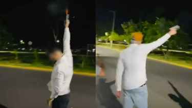 Con disparos de escopetas y 9 milímetros festejaron Navidad en Neuquén: viralizaron un video y terminaron demorados