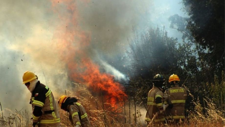 El testimonio de un bombero en los incendios de Chile (Foto: gentileza)