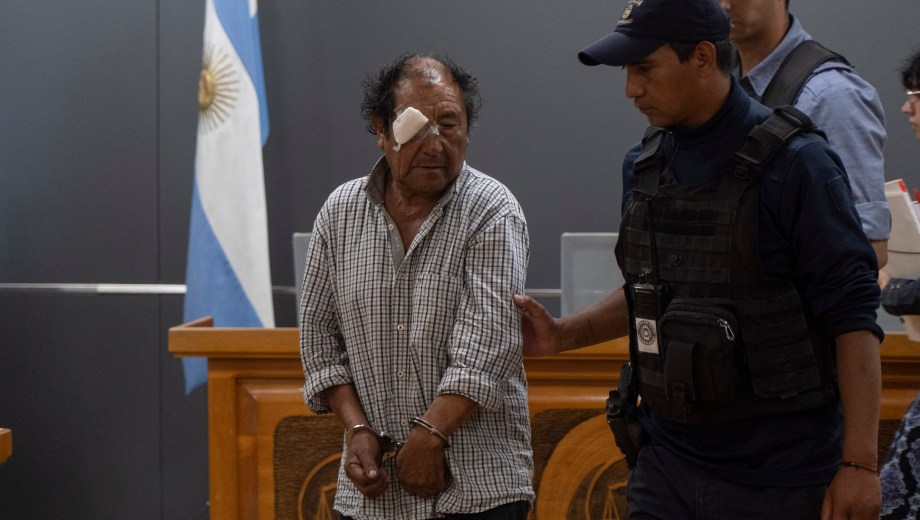 Tehubaldo Lino Domínguez, el acusado por el femicidio de María Zapata en Bariloche permanece con prisión preventiva. Foto: Marcelo Martinez