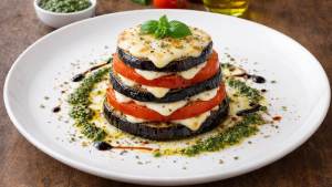 Milhojas de tomate, berenjena y queso: una forma simple y sabrosa de comer verduras