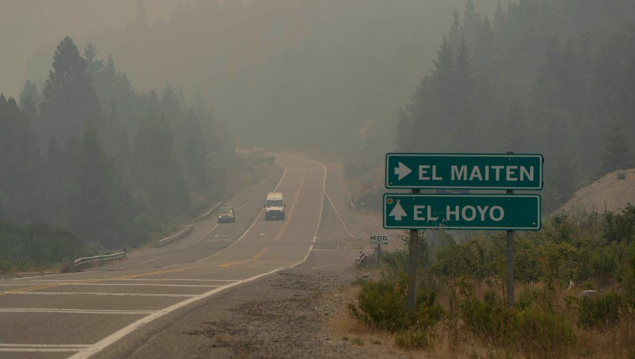 Incendios en Chubut. Foto: Marcelo Martinez / @Marxelo.Martinez