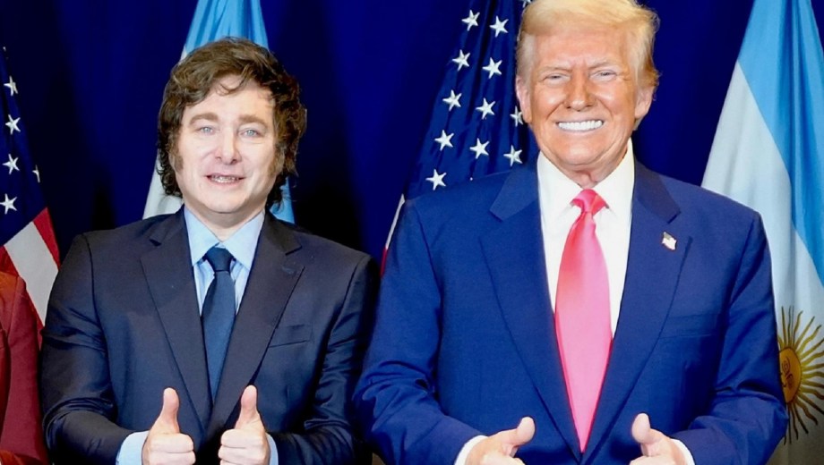 Javier Milei y Donald Trump.