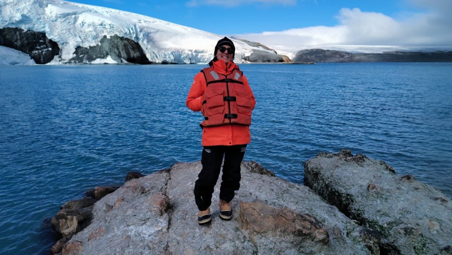 Mariana López se aventuró a una expedición en la Antártida. (Foto: Gentileza).
