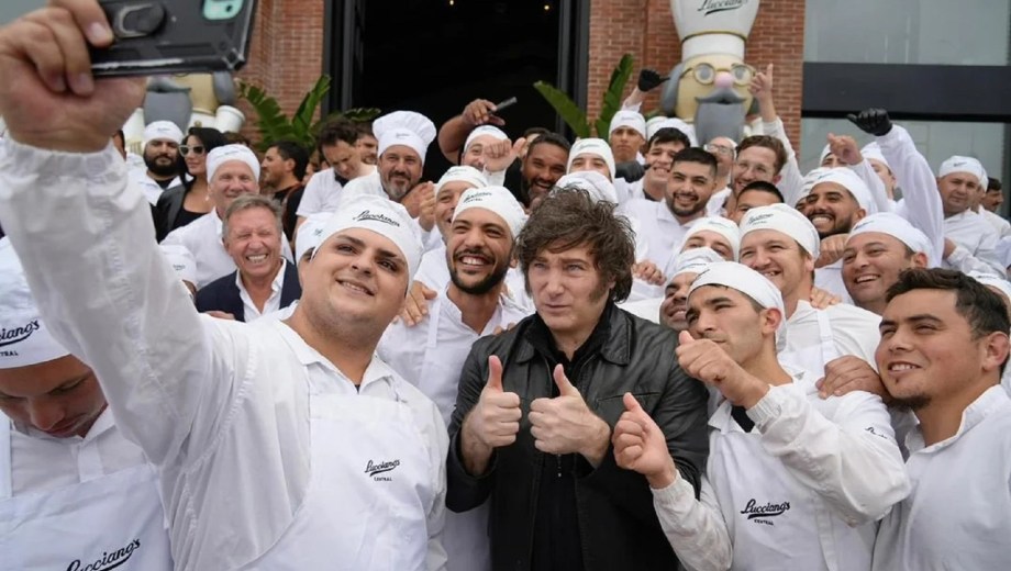 Javier Milei en Mar del Plata. 